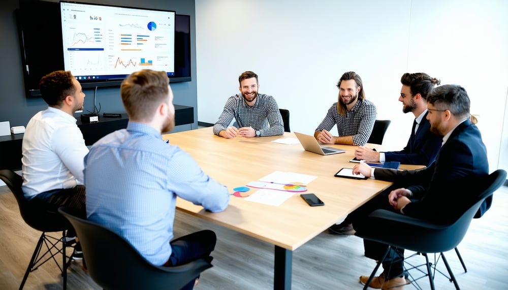 Digital marketing strategy meeting