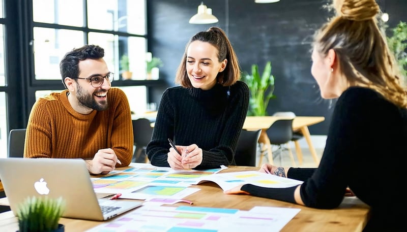 Vadima Ventures team collaborating on a startup project